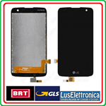 DISPLAY LCD + VETRO TOUCH SCREEN LG LTE K4 K120 K120E K121 K130 COLORE NERO BLACK