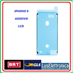 ADESIVO BIADESIVO PER LCD FRAME TELAIO IPHONE 8 COLORE NERO WATERPROOF