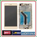 LCD DISPLAY + TOUCH SCREEN PER HUAWEI P8 LITE 2017 GOLD CON FRAME