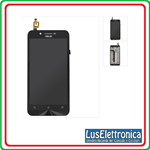 LCD DISPLAY ASSEMBLATO ASUS ZENFONE GO COMPLETO DI FRAME ZC500TG ZC 500 TG NERO