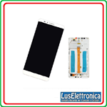 TOUCH SCREEN VETRO + LCD DISPLAY  PER HUAWEI ASCEND MATE 7 BIANCO + FRAME