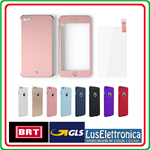 COVER CUSTODIA RIGIDA IPHONE 8 PLUS 8 + PLASTICA FRONTE RETRO 360 GRADI