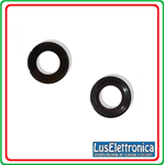 VETRINO VETRO LENTE LENS FOTOCAMERA POSTERIORE RETRO IPHONE 7 BLACK NERO