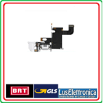 FLEX CONNETTORE DI RICARICA JACK CUFFIE BIANCO PER APPLE IPHONE 6 CAVO FLAT FLEX