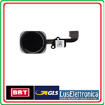 FLEX TASTO HOME COMPLETO PER IPHONE 6 COLORE NERO BLACK OTTIMA QUALITA