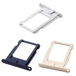 SLOT PORTA SIM TRAY SCHEDA PER APPLE IPHONE 5S NERO ORIGINALE NANO SIM