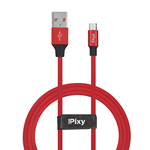 CAVO DATI E ALIMENTAZIONE MICRO USB 1,2M ROSSO PIXY PCV-M10RD CON SCATOLO