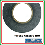 ROTOLO ADESIVO BIADESIVO 10MM X 20MT NERO 