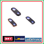 IPHONE 8 PLUS BACK RETRO COVER FOTOCAMERA VETRO VETRINO FOTOCAMERA NERO BLACK