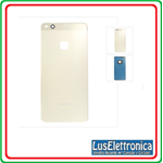 SCOCCA POSTERIORE BACK COVER PER HUAWEI P10 LITE ORO GOLD BIADESIVO
