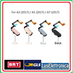 FLAT TASTO CENTRALE HOME PER SAMSUNG A3 A5 2017 A320 A520 PINK ROSA