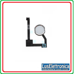 FLAT FLEX TASTO HOME KEY BUTTON CENTRALE APPLE IPAD 6 AIR 2 COLORE BIANCO WHITE