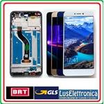 LCD DISPLAY + TOUCH SCREEN PER HUAWEI P8 LITE 2017 BLUE  CON FRAME