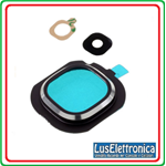 VETRO FOTOCAMERA SAMSUNG  GALAXY J7 2016 SM-J710FN J710 BACK CAMERA VETRINO NERO