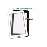 VETRO TOUCH SCREEN BIANCO PER SAMSUNG T111 GALAXY TAB3 7 TAB 3 7"