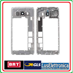 MIDDLE FRAME POSTERIORE CENTRALE VETRINO FOTOCAMERA J510 J5 2016 BIANCO WHITE