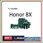 FLAT FLEX DOCK CONNETTORE DI RICARICA HUAWEI HONOR 8X HONOR VIEW 10 LITE