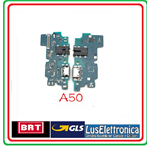 FLAT DOCK CONNETTORE RICARICA MICROFONO SAMSUNG A50 A505 OEM