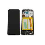 LCD DISPLAY TOUCH SCREEN ORIGINALE SAMSUNG A20E SM-A202F COLORE NERO 