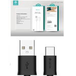 CAVO DATI RICARICA DA USB A TYPE-C 1 METRO DEVIA DESCTC162B COLORE NERO