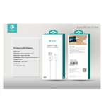 CAVO DATI RICARICA DA USB A TYPE-C 1 METRO DEVIA DESCTC405W