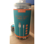 30 CAVI BULK IN BARATTOLO MICRO USB 5V 2A 1 METRO BIANCHI DEVIA DECBOXM893