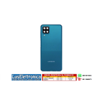 BACK COVER POSTERIORE SAMSUNG A125 A12 + VETRINO FOTOCAMERA BLU