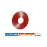 ROTOLO ADESIVO BIADESIVO 10mm X 25Mt ROSSO