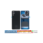 VETRO POSTERIORE BACK COVER SAMSUNG S20 PLUS G985 COLORE NERO BLACK + VETRINO FOTOCAMERA