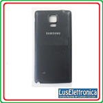 BACK COVER SAMSUNG GALAXY NOTE 4 SM-N910F BACK TAPPO COLORE NERO N910