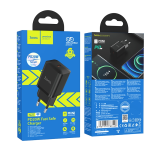 HOCO CARICATORE USB N27 PD 20W FAST CHARGER COLORE NERO SCATOLATO