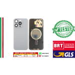 BACK COVER + TELAIO + MAGSAFE + VETRO FOTOCAMERA IPHONE 15 PRO MAX COLORE TITANIO