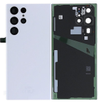 COVER POSTERIORE BACK COVER SAMSUNG  S22 ULTRA S908 BIANCA WHITE
