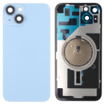 BACK COVER IPHONE 14 FORO LARGO COLORE BLU + TELAIO