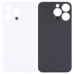 BACK COVER IPHONE 14 PRO FORO LARGO COLORE SILVER WHITE