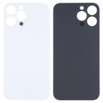 BACK COVER IPHONE 14 PRO MAX FORO LARGO COLORE BIANCO