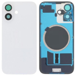 BACK COVER + TELAIO + MAGSAFE + VETRO FOTOCAMERA IPHONE 16 BIANCO WHITE