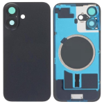 BACK COVER + TELAIO + MAGSAFE + VETRO FOTOCAMERA IPHONE 16 NERO BLACK