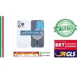 BACK COVER + TELAIO + MAGSAFE + VETRO FOTOCAMERA IPHONE 16 PRO MAX BIANCO WHITE