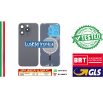 BACK COVER + TELAIO + MAGSAFE + VETRO FOTOCAMERA IPHONE 16 PRO MAX NERO BLACK