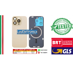 BACK COVER + TELAIO + MAGSAFE + VETRO FOTOCAMERA IPHONE 16 PRO MAX ORO GOLD