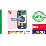 COVER POSTERIORE BACK COVER + TELAIO + VETRO FOTOCAMERA IPHONE 15 ROSA